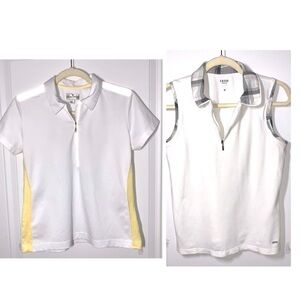 Sport Haley Polo White and yellow IZOD Polo Both Medium